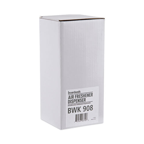 Image of Boardwalk® Classic Metered Air Freshener Dispenser, 4" X 3" X 9.5", White