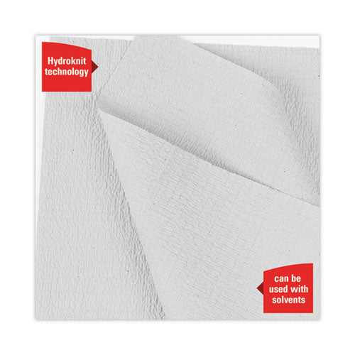 Image of WypAll® General Clean X60 Cloths, Small Roll, 13.5 x 19.6, White, 130/Roll, 6 Rolls/Carton