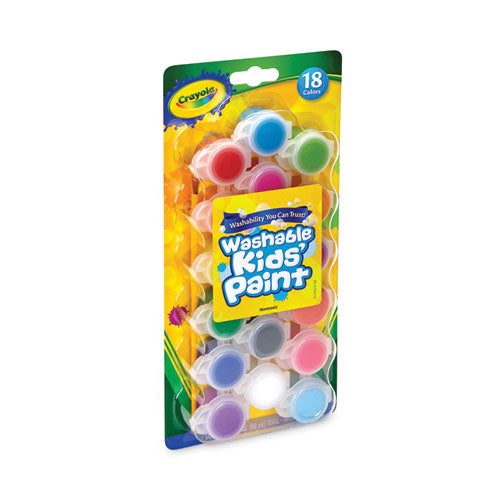 Image of Crayola® Washable Paint, 18 Assorted Colors, Interconnected 3 Oz Cups