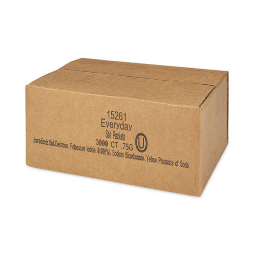 Image of Office Snax® Iodized Salt Packets, 0.75 g Packet, 3,000/Box