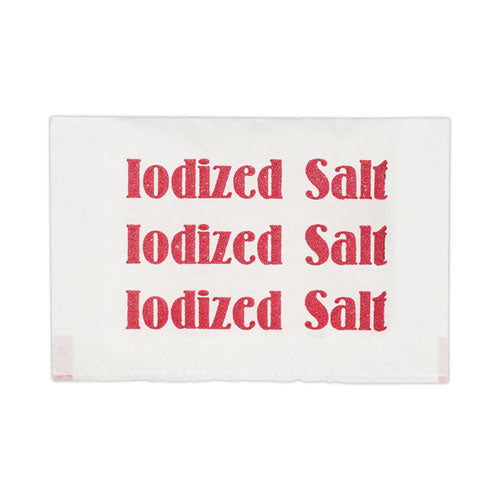 Image of Office Snax® Iodized Salt Packets, 0.75 g Packet, 3,000/Box
