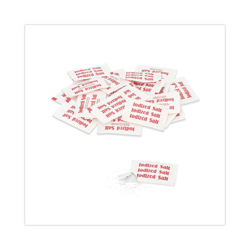 Image of Office Snax® Iodized Salt Packets, 0.75 g Packet, 3,000/Box
