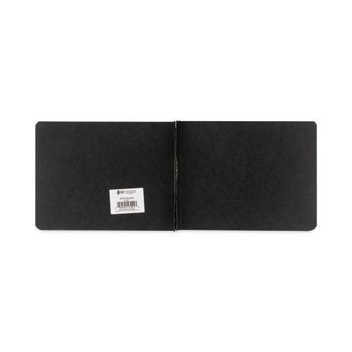 Image of ACCO PRESSTEX Report Cover with Tyvek Reinforced Hinge, Top Bound, Two-Piece Prong Fastener, 2" Capacity, 8.5 x 11, Black/Black