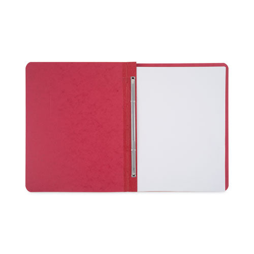 Image of ACCO Pressboard Report Cover With Tyvek Reinforced Hinge, Two-Piece Prong Fastener, 3" Capacity, 8.5 X 11, Red/red