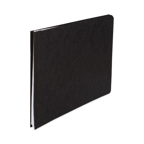 Image of ACCO PRESSTEX Report Cover with Tyvek Reinforced Hinge, Top Bound, Two-Piece Prong Fastener, 2" Capacity, 8.5 x 11, Black/Black
