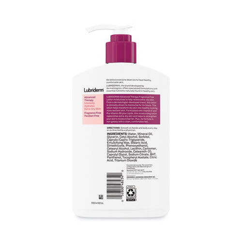 Image of Lubriderm® Advanced Therapy Moisturizing Hand/body Lotion, 16 Oz Pump Bottle