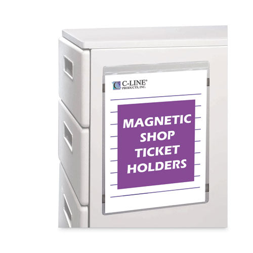 Image of C-Line® Magnetic Shop Ticket Holders, Super Heavyweight, 15 Sheets, 8.5 x 11, 15/Box