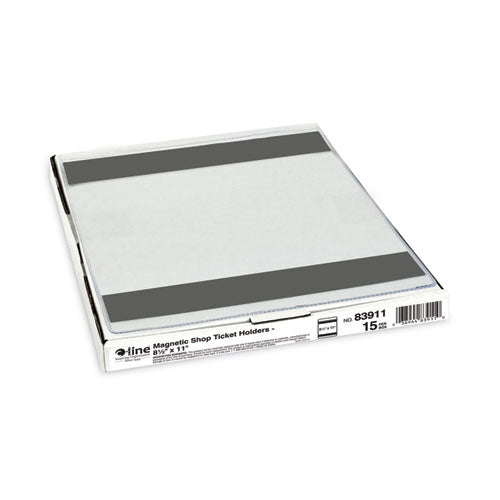 Image of C-Line® Magnetic Shop Ticket Holders, Super Heavyweight, 15 Sheets, 8.5 x 11, 15/Box