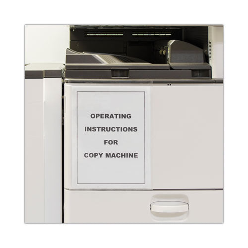 Image of C-Line® Self-Adhesive Shop Ticket Holders, Super Heavy, 15 Sheets, 8.5 x 11, 50/Box