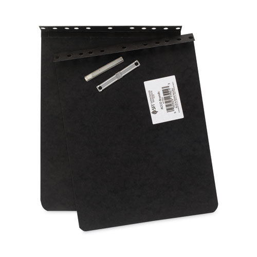 Image of ACCO PRESSTEX Report Cover with Tyvek Reinforced Hinge, Top Bound, Two-Piece Prong Fastener, 2" Capacity, 8.5 x 11, Black/Black