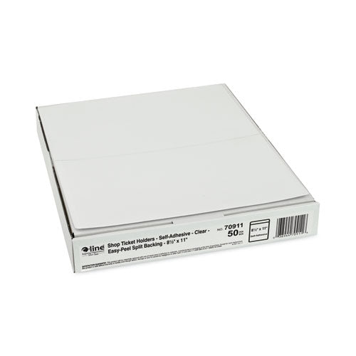 Image of C-Line® Self-Adhesive Shop Ticket Holders, Super Heavy, 15 Sheets, 8.5 x 11, 50/Box