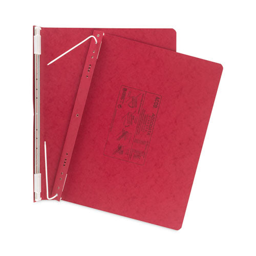 Image of ACCO Presstex Covers With Storage Hooks, 2 Posts, 6" Capacity, 14.88 X 11, Executive Red