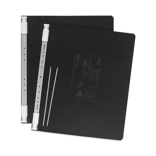 Image of ACCO Presstex Covers With Storage Hooks, 2 Posts, 6" Capacity, 14.88 X 11, Black