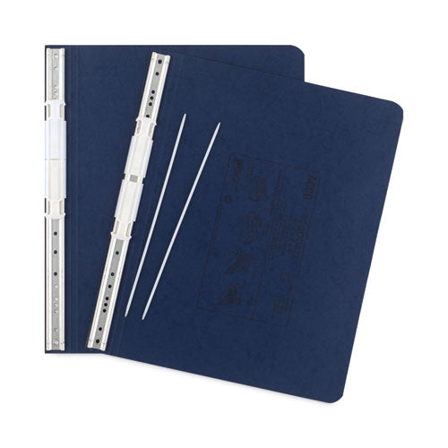 Image of ACCO Presstex Covers With Storage Hooks, 2 Posts, 6" Capacity, 12 X 8.5, Dark Blue
