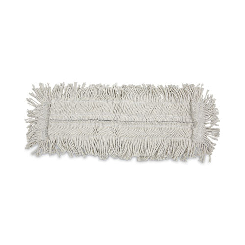 Image of Boardwalk® Disposable Cut End Dust Mop Head, Cotton/synthetic, 24w X 5d, White