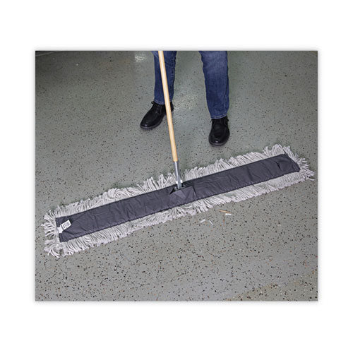 Image of Boardwalk® Mop Head, Dust, Disposable, Cotton/synthetic Fibers, 48 X 5, White