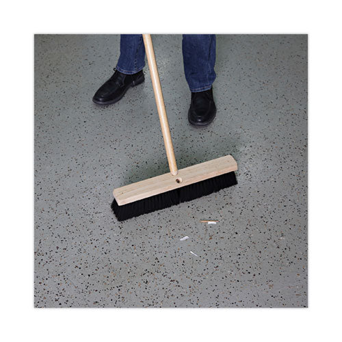 Image of Boardwalk® Floor Brush Head, 3" Black Medium Weight Polypropylene Bristles, 18" Brush