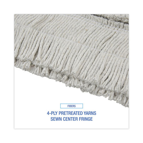 Image of Boardwalk® Disposable Dust Mop Head, Cotton, Cut-End, 60w X 5d