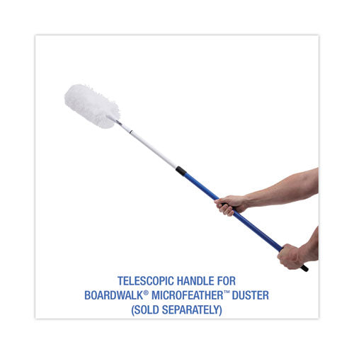 Image of Boardwalk® Telescopic Handle For Microfeather Duster, 36" To 60" Handle, Blue