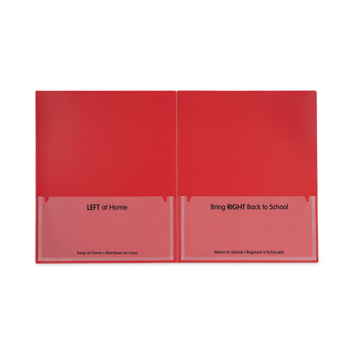 Image of C-Line® Classroom Connector Folders, 11 x 8.5, Red, 25/Box