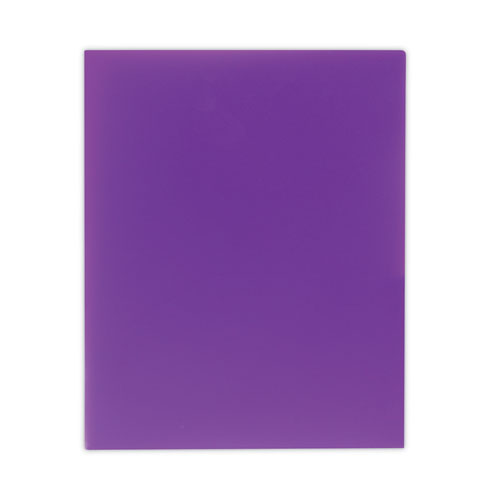 Image of C-Line® Two-Pocket Heavyweight Poly Portfolio Folder, 11 x 8.5, Purple, 25/Box