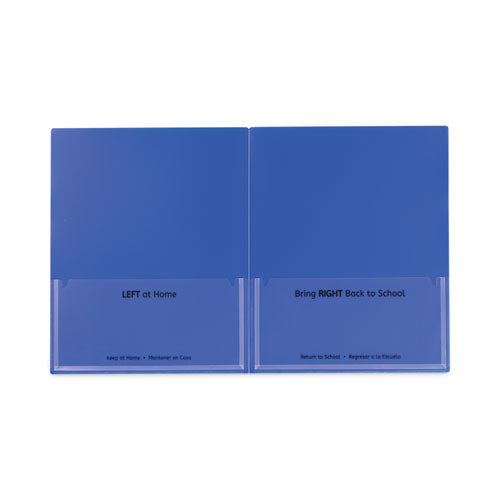 Image of C-Line® Classroom Connector Folders, 11 x 8.5, Blue, 25/Box