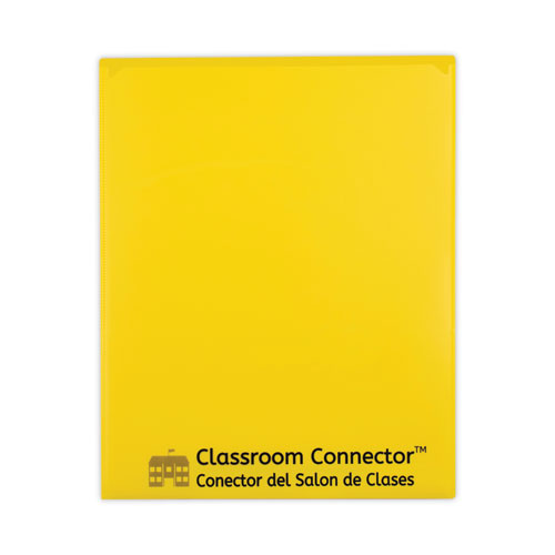 Image of C-Line® Classroom Connector Folders, 11 x 8.5, Yellow, 25/Box