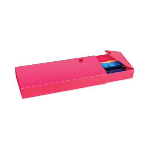 Image of C-Line® Slider Pencil Case, 2.88" x 0.6" x 9.5" to 11.43", Assorted Colors, 24/Carton