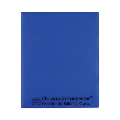 Image of C-Line® Classroom Connector Folders, 11 x 8.5, Blue, 25/Box