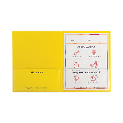 Image of C-Line® Classroom Connector Folders, 11 x 8.5, Yellow, 25/Box