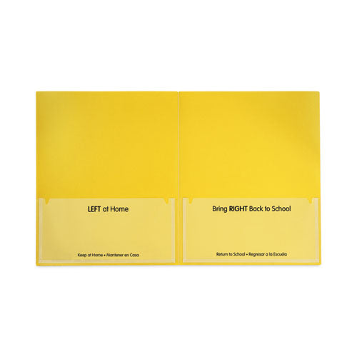 Image of C-Line® Classroom Connector Folders, 11 x 8.5, Yellow, 25/Box