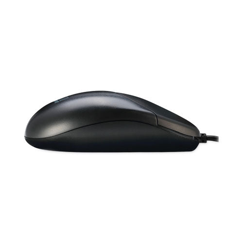 Image of Adesso Three-Button Desktop Optical Scroll USB Mouse, USB 2.0, Left/Right Hand Use, Black