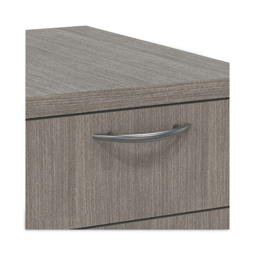 Image of Alera® Alera Valencia Series Mobile Pedestal File, Left/Right, 3-Drawer: Box/Box/File, Legal/Letter, Gray, 15.88 x 20.5 x 28.39