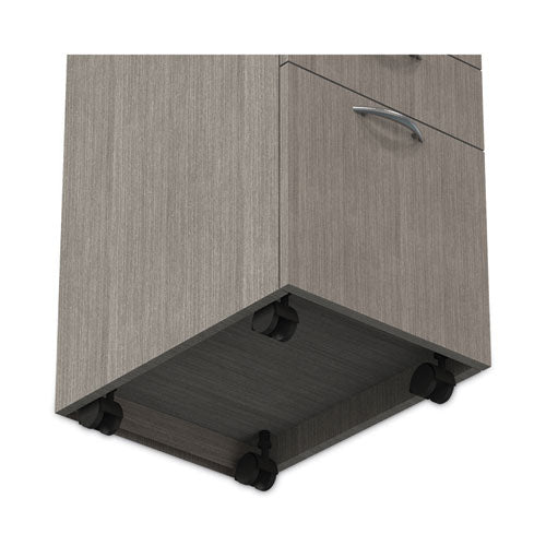 Image of Alera® Alera Valencia Series Mobile Pedestal File, Left/Right, 3-Drawer: Box/Box/File, Legal/Letter, Gray, 15.88 x 20.5 x 28.39