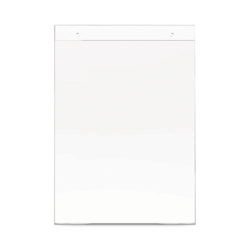 Image of deflecto® Classic Image Wall-Mount Sign Holder, Portrait, 8.5 x 11, Clear