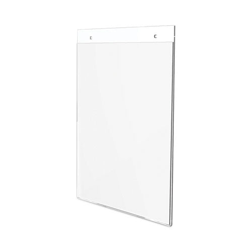 Image of deflecto® Classic Image Wall-Mount Sign Holder, Portrait, 8.5 x 11, Clear