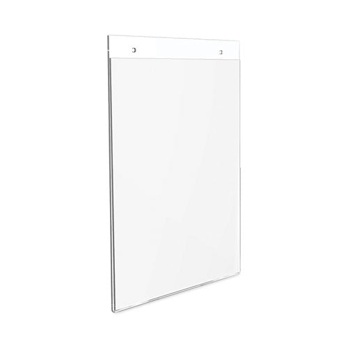 Image of deflecto® Classic Image Wall-Mount Sign Holder, Portrait, 8.5 x 11, Clear