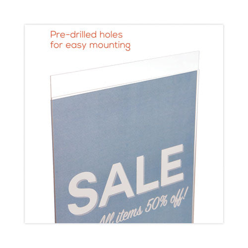 Image of deflecto® Classic Image Wall-Mount Sign Holder, Portrait, 8.5 x 11, Clear
