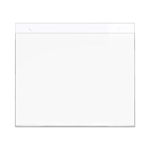 Image of deflecto® Classic Image Wall-Mount Sign Holder, Landscape, 11 x 8.5, Clear