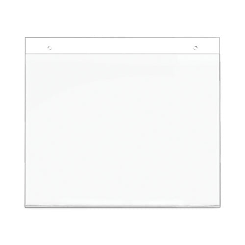 Image of deflecto® Classic Image Wall-Mount Sign Holder, Landscape, 11 x 8.5, Clear