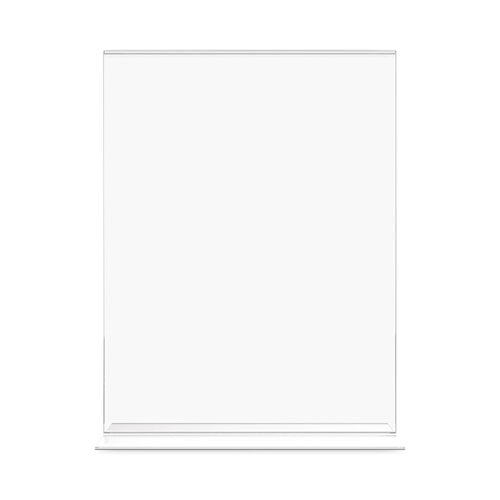Image of deflecto® Classic Image Double-Sided Sign Holder, 8.5 x 11 Insert, Clear