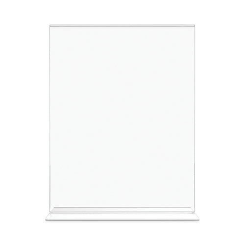 Image of deflecto® Classic Image Double-Sided Sign Holder, 8.5 x 11 Insert, Clear