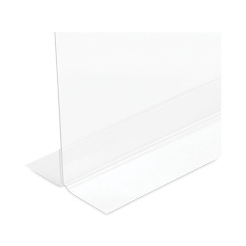 Image of deflecto® Classic Image Double-Sided Sign Holder, 8.5 x 11 Insert, Clear
