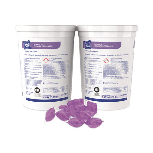 Image of Easy Paks® Heavy-Duty Cleaner/degreaser, 1.5 Oz Packet, 36/tub, 2 Tubs/carton
