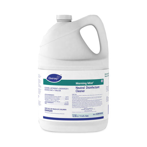 Image of Diversey Morning Mist Neutral Disinfectant Cleaner, Fresh Scent, 1 Gal Bottle