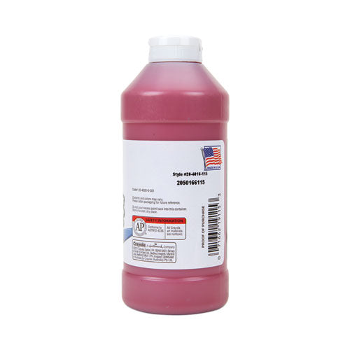 Image of Crayola® Portfolio Series Acrylic Paint, Deep Red, 16 oz Bottle