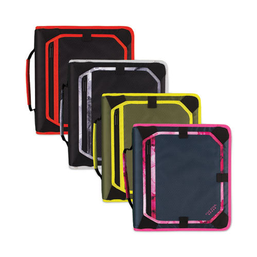 Image of Five Star® Zipper Binder and Expansion Panel, 3 Rings, 2" Capacity, 11 x 8.5, Assorted