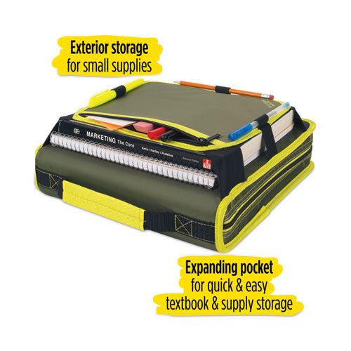Image of Five Star® Zipper Binder and Expansion Panel, 3 Rings, 2" Capacity, 11 x 8.5, Assorted