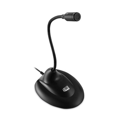 Image of Adesso Xtream M1 Desktop Omnidirectional Gooseneck Microphone, Black