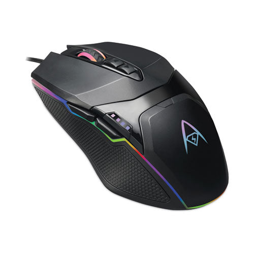 Image of Adesso iMouse X5 Illuminated Seven-Button Gaming Mouse, USB 2.0, Left/Right Hand Use, Black